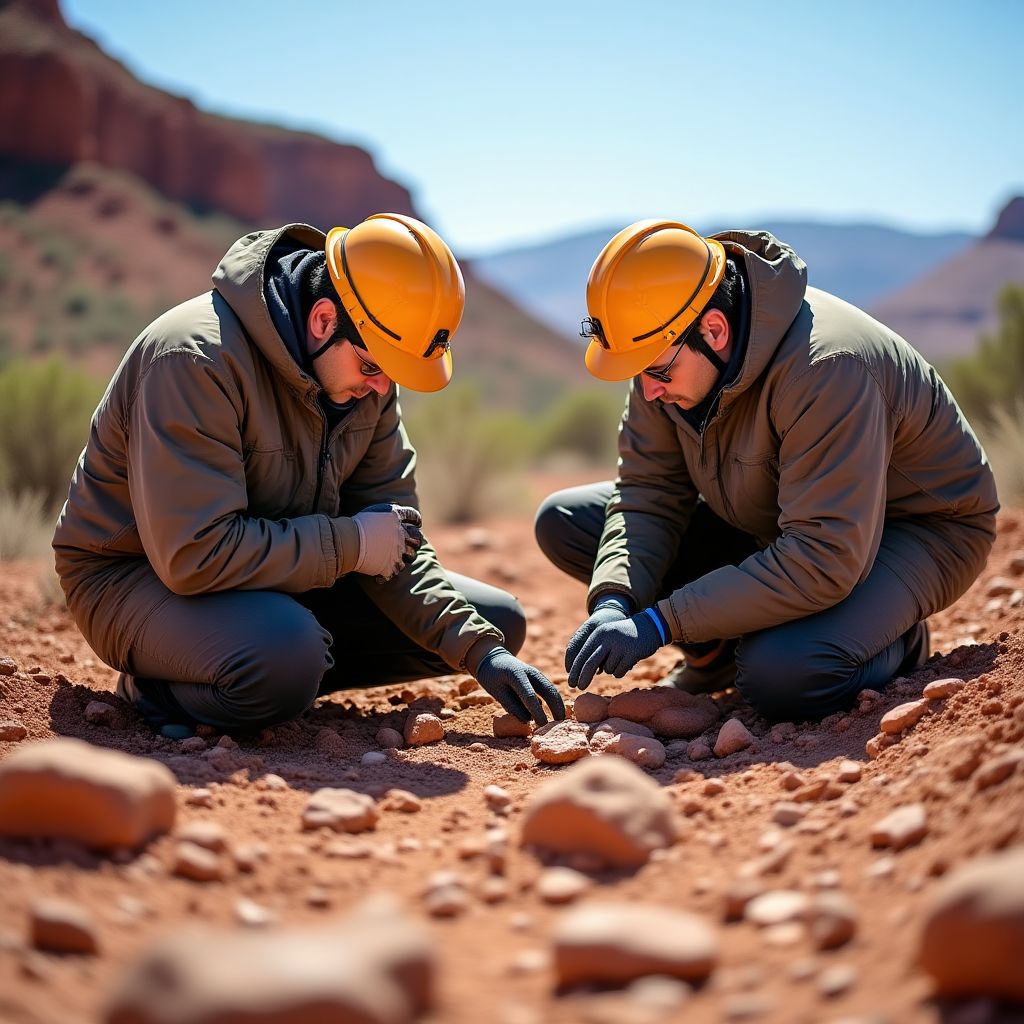 Equipo realizando análisis de campo